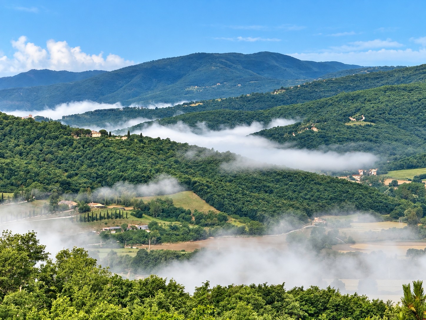 Clouds in the Niccone Valley